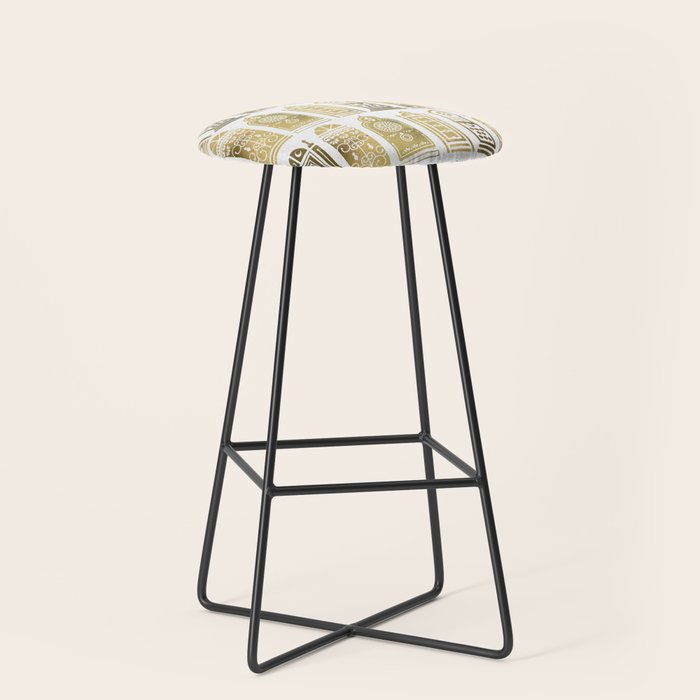Moroccan Doors - Gold Palette Stool Gallery Image 1