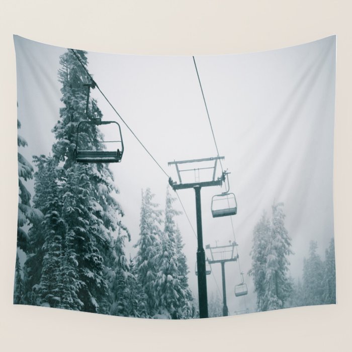 Ski Lift II Wall Tapestry Gallery Image 4