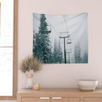 Ski Lift II Wall Tapestry Gallery Image 2