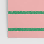 Miami Simple Stripe Pink and Green Pattern Poster Gallery Image 3