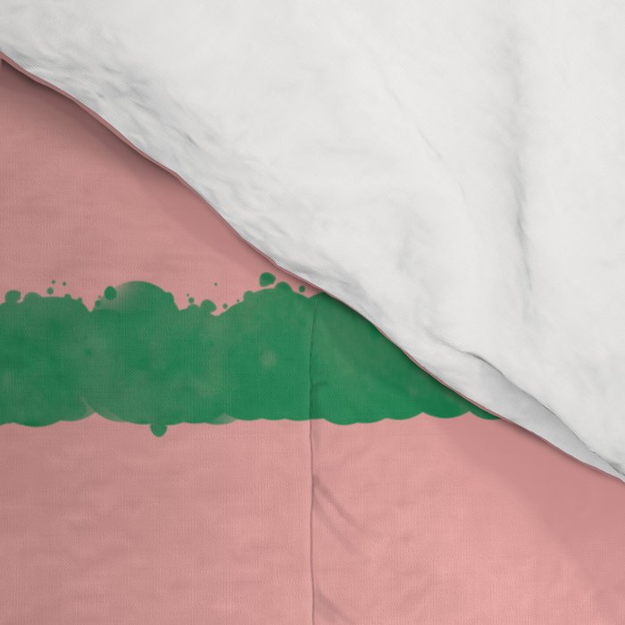 Miami Simple Stripe Pink and Green Pattern Comforter Gallery Image 4