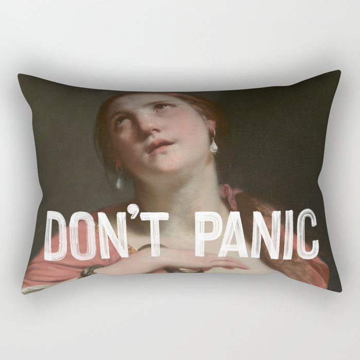 Don't Panic Rectangular Pillow Gallery Image 1