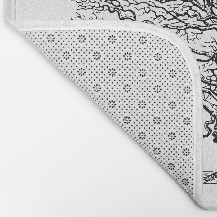oak tree botanical no2 Bath Mat Gallery Image 2