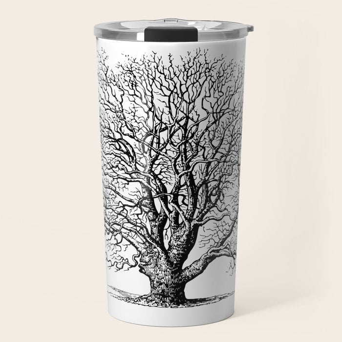 oak tree botanical no2 Travel Mug Gallery Image 1