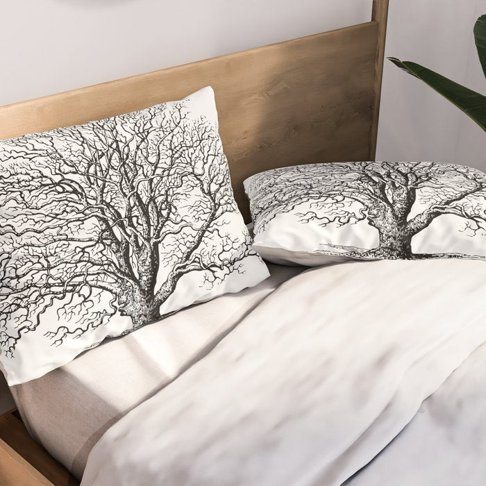 oak tree botanical no2 Pillow Sham Gallery Image 2