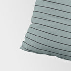 Minimal Arch XLV Neutral Teal Modern Geometric Lines Pillow Sham Gallery Image 4
