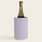 Ultra Fine Stripes Light Blue and Baby Pink Vertical Pattern Wine Chiller Gallery Image 2