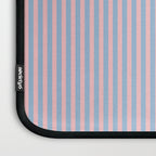Ultra Fine Stripes Light Blue and Baby Pink Vertical Pattern Laptop Sleeve Gallery Image 3