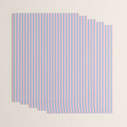 Ultra Fine Stripes Light Blue and Baby Pink Vertical Pattern Wrapping Paper Gallery Image 3