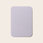 Ultra Fine Stripes Light Blue and Baby Pink Vertical Pattern Bath Mat Gallery Image 1