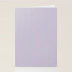 Ultra Fine Stripes Light Blue and Baby Pink Vertical Pattern Stationery Card Gallery Image 2