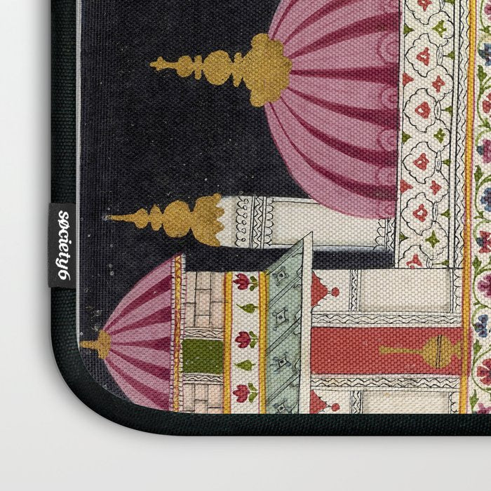Antique Indian Illustration Princess Mirror Laptop Sleeve Gallery Image 3