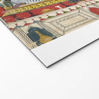 Antique Indian Illustration Princess Mirror Welcome Mat Gallery Image 2