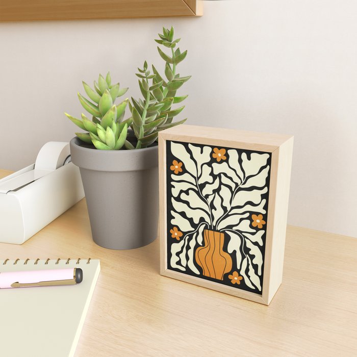 Golden Vase 02 | Summer Bloom: Matisse Night Edition Mini Art Print Gallery Image 2