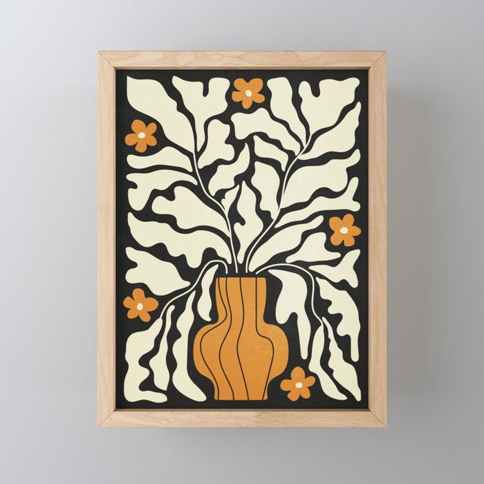 Golden Vase 02 | Summer Bloom: Matisse Night Edition Mini Art Print Gallery Image 1