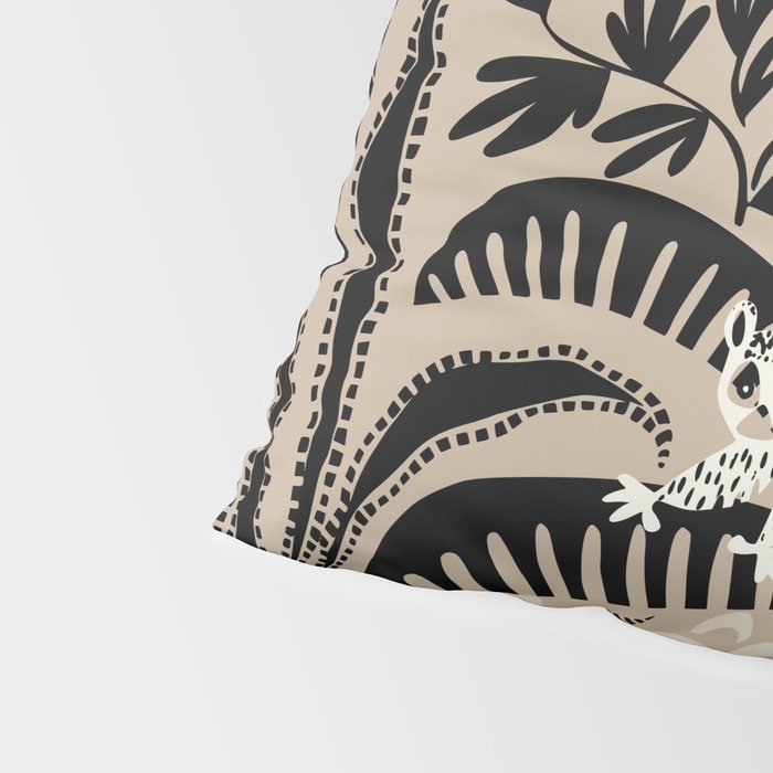 Jungle adventure bohemian black Pillow Sham Gallery Image 4