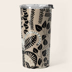Jungle adventure bohemian black Travel Mug Gallery Image 2
