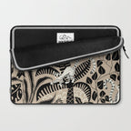 Jungle adventure bohemian black Laptop Sleeve Gallery Image 2