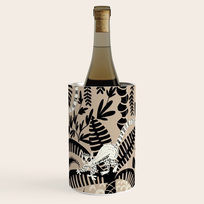 Jungle adventure bohemian black Wine Chiller Gallery Image 1
