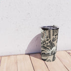 Jungle adventure bohemian black Travel Mug Gallery Image 4