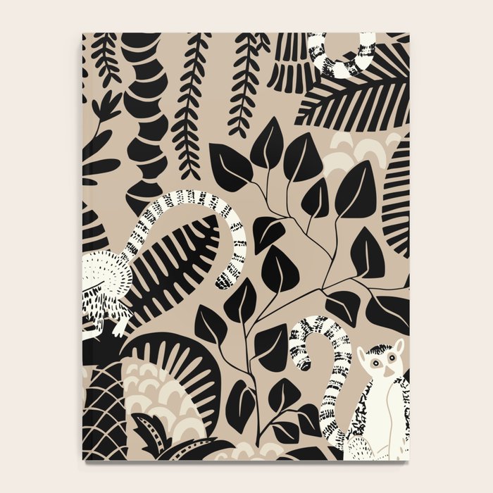 Jungle adventure bohemian black Notebook Gallery Image 4