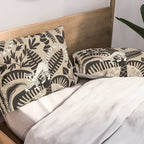 Jungle adventure bohemian black Pillow Sham Gallery Image 2