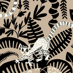 Jungle adventure bohemian black Coffee Mug Gallery Image 2