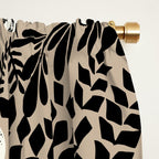 Jungle adventure bohemian black Window Curtain Gallery Image 2