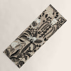 Jungle adventure bohemian black Yoga Mat Gallery Image 1