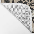 Jungle adventure bohemian black Bath Mat Gallery Image 2