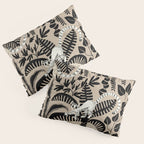 Jungle adventure bohemian black Pillow Sham Gallery Image 3