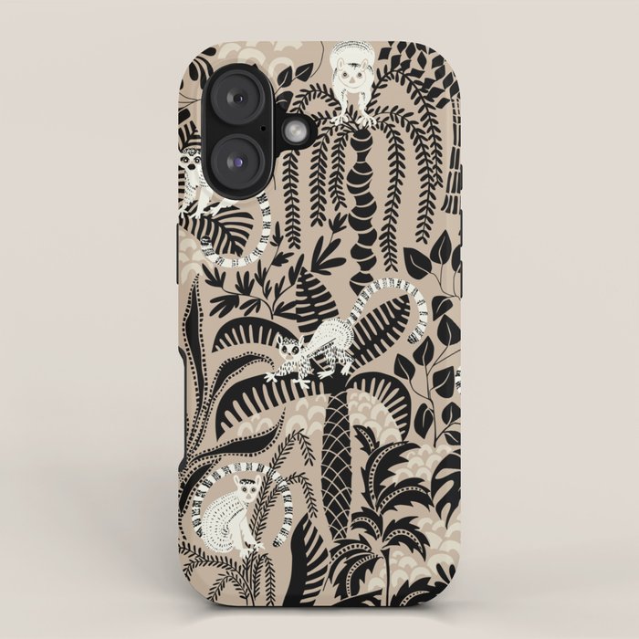 Jungle adventure bohemian black iPhone Case Gallery Image 1