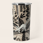 Jungle adventure bohemian black Travel Mug Gallery Image 1
