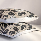 Jungle adventure bohemian black Pillow Sham Gallery Image 3