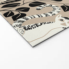 Jungle adventure bohemian black Welcome Mat Gallery Image 2