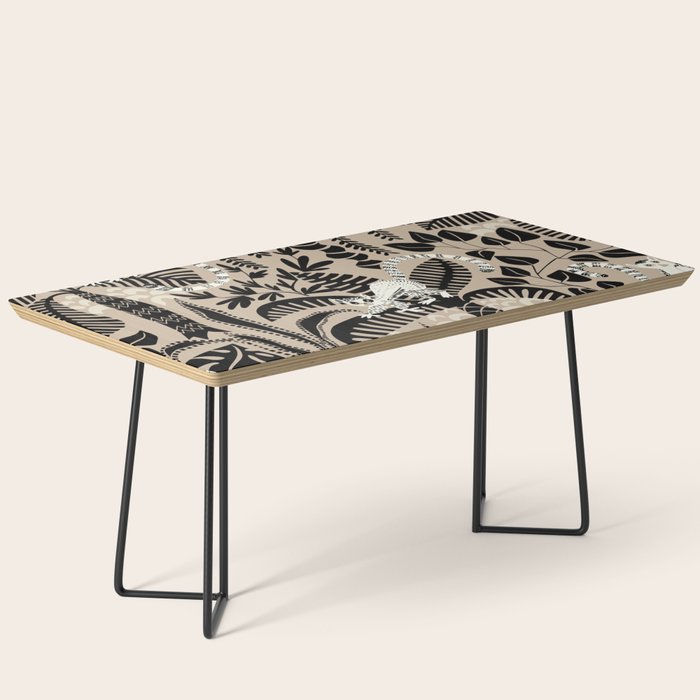 Jungle adventure bohemian black Coffee Table Gallery Image 1