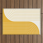 Two Tone Line Curvature LXXXIII Outdoor Rug Gallery Image 1