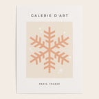 Snowflake Boho Christmas Decor Modern Earth Tones Poster Gallery Image 4