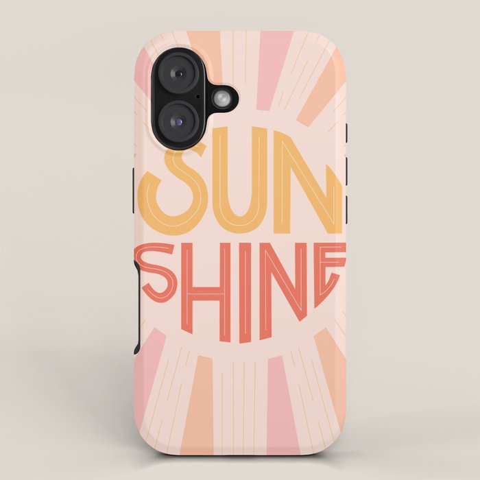 Sunshine Hand Lettering iPhone Case Gallery Image 1