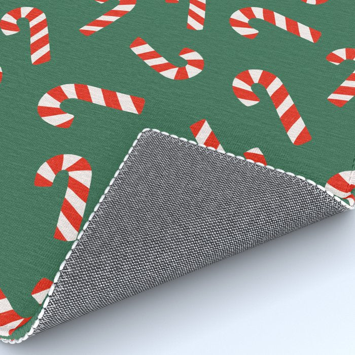Candy Canes - Green Rug Gallery Image 4
