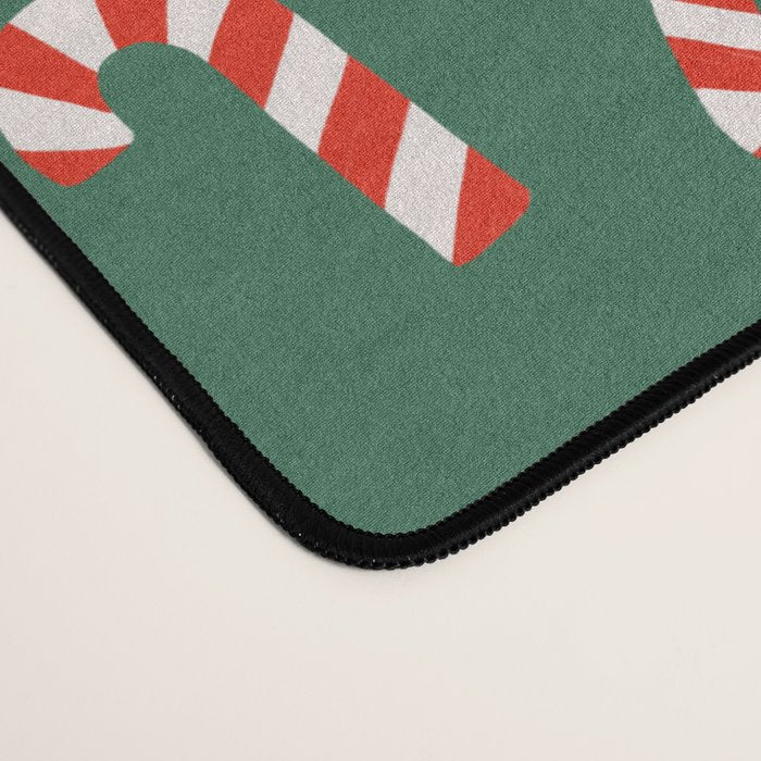 Candy Canes - Green Desk Mat Gallery Image 4