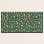Candy Canes - Green Desk Mat Gallery Image 3