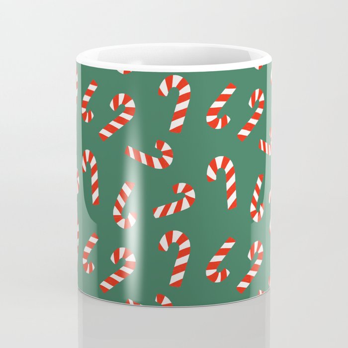 Candy Canes - Green Coffee Mug Gallery Image 4