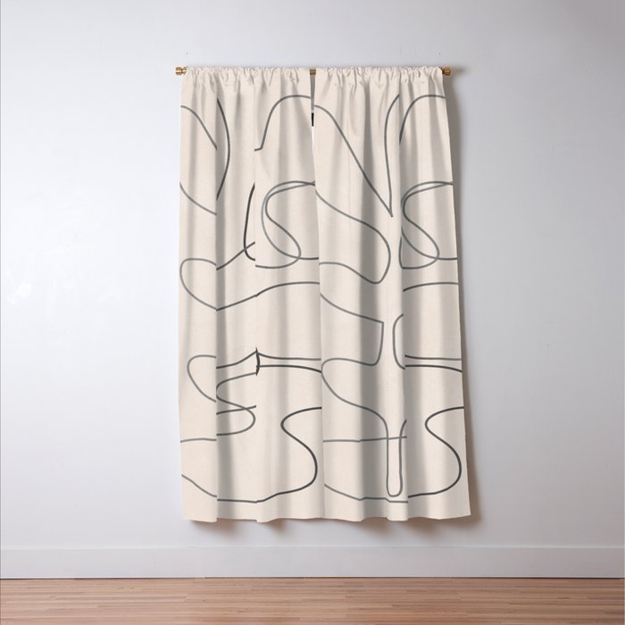 Abstract Line II Window Curtain Gallery Image 3