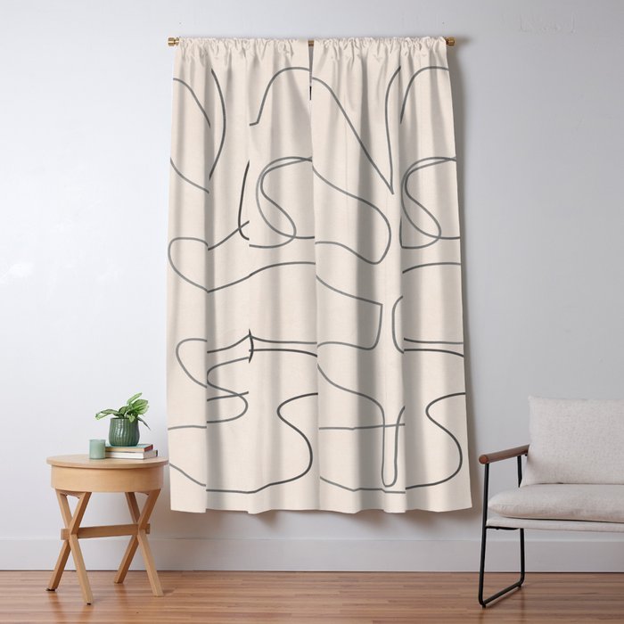 Abstract Line II Window Curtain Gallery Image 5