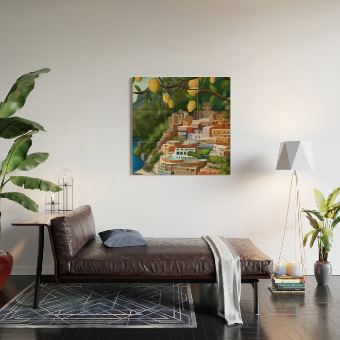 Amalfi Sunshine Grove Wood Wall Art Gallery Image 2