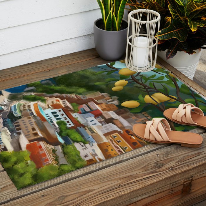 Amalfi Sunshine Grove Outdoor Rug Gallery Image 2