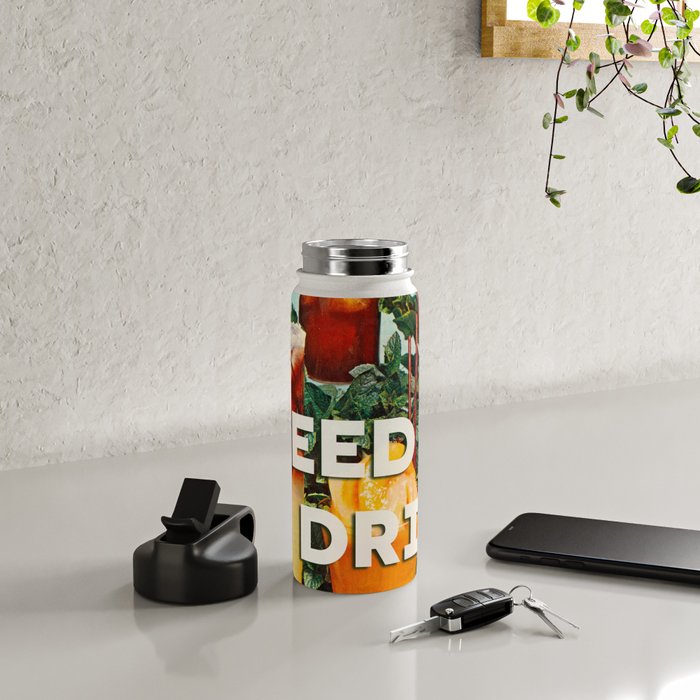 I need a drink (Cocktail time!) Water Bottle Gallery Image 4
