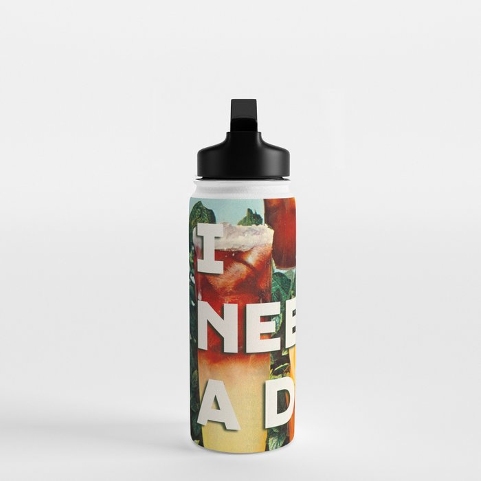 I need a drink (Cocktail time!) Water Bottle Gallery Image 3