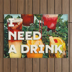 I need a drink (Cocktail time!) Outdoor Rug Gallery Image 1